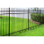 京仕蓝锌钢护栏网铁艺围栏别墅花园小区防护栏厂区学校院墙围墙栅栏 1.5米高
