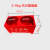 灭火器支架 灭火器加厚底座消防箱子固定支架双孔半截落地架2kg到8kg通用HZD 红色2-4KG(加厚)双孔底座 放2个2-4KG灭