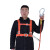 安全带工地施工保险带高空作业安全带全身五点式攀岩安全带安全绳 国标橘色单小钩3米