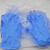 9寸一次性乳胶手套无粉净化乳胶防护手套黄色工业橡胶手套薄45双 蓝丁睛手套 100只/包 L