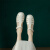 MK BELLE意大利轻奢侈新品法式编织包头凉鞋女2024年夏季新款真皮镂空软底 米白色(精选皮革) 34(手工级制作)