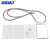 海斯迪克 HK-826 铝合金胸牌 学生证件卡套 挂绳挂牌 银卡+灰绳（不含内页与logo定制）
