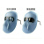 GJXBP电焊面罩焊工防护面罩电焊头戴式轻便面罩氩弧焊面部全脸防护焊帽 三个灰色眼镜
