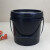 级塑胶密封加厚透明桶小水桶酵素桶塑料桶5KG升L公斤带盖 5L黑色