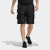 阿迪达斯 （adidas）运动裤子男裤夏季新款跑步舒适透气休闲训练健身五分裤短裤 HE9932黑色工装风 S