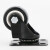 冰禹 BYA-44 黑色轻音耐磨脚轮 工业金钻轮PVC双轴承滑轮家具平板轮子 2.5寸万向轮