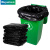 标燕 加厚型垃圾袋 工业型垃圾袋 商用工业办公专用 黑色回收袋塑料袋 平口方形 80*100cm 2.5丝（50只装）