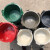 灰桶 泥桶 水泥桶白色 牛津沙桶工地建筑装修泥浆桶 橡皮塑料泥桶 红色牛筋桶 深18cm 带提手 桶勾