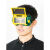 嘉博森电焊眼镜自动变光防强光翻盖烧焊工氩弧焊变色护目镜 变光面罩送20片保护片