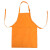 木工定制logo印字纯色小孩画画衣幼儿园中大童罩衣 橘黄色L码（712岁）