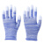 PU尼龙涂掌手套 涂胶涂层劳保手套 防护手套 耐磨防滑透气男女工地工作干活线手套 蓝色涂指手套(36双) L