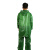 沸耐笙 FNS-24030 劳保工地PVC分体海胶雨衣套装 绿色分体2.5斤 1套