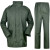 分体绿雨衣橄榄绿抢险救援户外保安执勤制式徒步雨衣 单位绿雨衣有口袋 XXXL