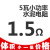 台湾本尼克BENNIC 5瓦SQP 5W 水泥电阻分频器发烧音箱音响配件憬芊 1.5欧/5瓦