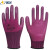 星宇（XINGYU）优耐保乳胶压纹手套 浸胶涂胶劳保手套 防滑耐磨工作防护手套A688紫色 12付/S码