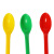 战驴塑料药勺彩色双头量勺实验室分装取样勺微量药匙加厚大中小塑料勺 塑料药勺【3x1】5组