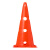 稳斯坦 W5486 (2个)PE环保耐磨标志桶 足球训练雪糕桶跨栏路障锥障碍物路桩 38公分橙色