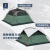 过夜帐篷户外露营3-4人室内透气多功能拆卸外帐防雨ODCT 墨绿色