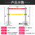 警示带式不锈钢伸缩围栏3米5米双层隔离带警戒线排队柱安全护栏杆 加重双层5米1根金色杆 重约9公