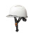OIMG定制适用加厚工地ABS安全帽施工建筑人监理领导电力工程透气头盔护目镜 白色