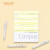 国誉(KOKUYO)B5活页笔记本子水彩絮语Campus紧凑型活页本内含40张横线活页纸 黄色 WSG-RUDP11Y