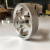适用金属铝合金滚花轮压花同步编码器轮 计米轮子 周长200.250.300mm定制 直径40mm(孔6mm)