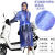 带袖连衣裙雨衣踏板电动车旅游韩国时尚成人徒步有袖步行雨衣雨裙定制定制 紫蓝色(波点) XXL