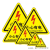 小心有电危险警示贴配电箱当心触电标识贴纸 机械伤人高温提示工业品 红闪当心触电三角形加厚PVCxy 3.5x3.5cm