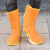 焊工防护装备电焊护脚套护鞋套护具用品大全鞋罩牛皮用品防烫脚盖 黄色反绒牛皮长款52cm高