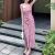 IFIZ法式粉色碎花吊带连衣裙女夏季2024新款气质收腰显瘦 图片色 s