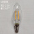 E14小螺口爱迪生灯丝LED长条短长笛试管水晶蜡烛尖泡拉尾节能灯泡 C35尖泡-2瓦E14小螺口 其它 白