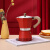 手冲咖啡壶套装 摩卡壶咖啡壶手冲壶咖啡冲泡煮咖啡壶家用小型户外咖啡套装 3人份白色150ml送滤纸(100张)