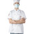 大杨C-002春夏季厨师服短袖上衣 肩膀后背透气 白色 XL码 餐厅食堂酒店厨房工装 定制