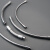 定制金属万向管可弯曲定型软管蛇形机床用弯管焊台DIY手工配件鹅颈管 6*100外8+外8