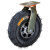铝合金充气定向万向轮8寸10寸加厚重型手推车橡胶轮耐磨脚轮 8寸铝合金单轮充气轮
