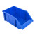 组立式物料盒 斜口螺丝收纳盒 零件盒 工具盒 货架整理箱  W2蓝 2 W3蓝 170*115*80 HDPE