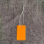 现货PVC塑料防水空白弹力绳吊牌价格标签吊卡标价签标签100套 PVC桔色弹力绳3X5吊牌=100套