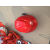 OLOEY安全帽工地施工加厚领导电工电力国标高强度透气头盔建筑工程印字 红色