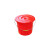 塑料手提水桶红色大小水桶带盖子耐摔 【10L有盖款】