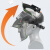 可更换电池电焊面罩自动变光防烤脸防护焊工专用头戴式可调节暗度 面罩一套