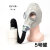 面具全面罩工业化工气体喷漆农药消防有机蒸汽全密封 皮脸面具+0.5米导气管+5号滤毒