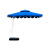 钢米 高档豪华户外遮阳伞 宝蓝色 φ2.5×2.55m 80L水箱底座 方伞 把
