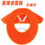 橙央（CHENGYANG）安全帽防晒套工地工程安全帽遮阳板夏季施工帽檐夏天防晒非神器透 黄色遮阳帽含遮阳帘