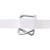 安英卡尔 纤维带用回型打包扣  聚酯柔性打包带卡扣 金属钢丝夹 25mm50只 A1216