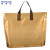 稳斯坦 WST1014 塑料包装袋(10个) 服装购物袋PE手提袋 亮面金 35*25+8