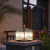 动真格（DongZhenGe）新中式柱头灯铜太阳能室外大门围墙柱子户外防水别墅AA 213方格款W300*H330