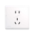 西门子开关插座五孔带USB蕴瑞系列白色一开双控二三插面板插座10A 正五孔
