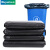 标燕 加厚型垃圾袋 工业型垃圾袋 商用工业办公专用 黑色回收袋塑料袋 平口90*100加厚3丝 50个/包