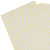 海斯迪克 HK-5137 圆点标签贴纸 彩色A4不干胶圆形铜版色标分类记号贴纸 10mm白色（2475贴/包）