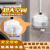 空调插座专用 带漏电保护防水防漏电排插卫生间户外防雨工程插板室外浴室热水器防漏电插头 白色防水0.5米